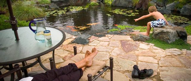 Al Fresco Drinks/Dining by a Pond: