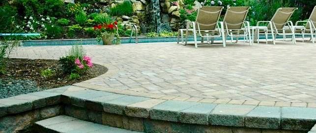 Close up of Installed Patio