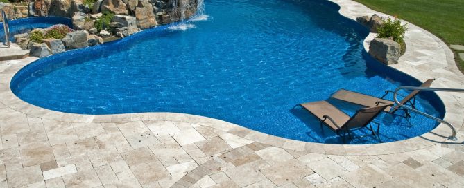 Travertine Pool Deck